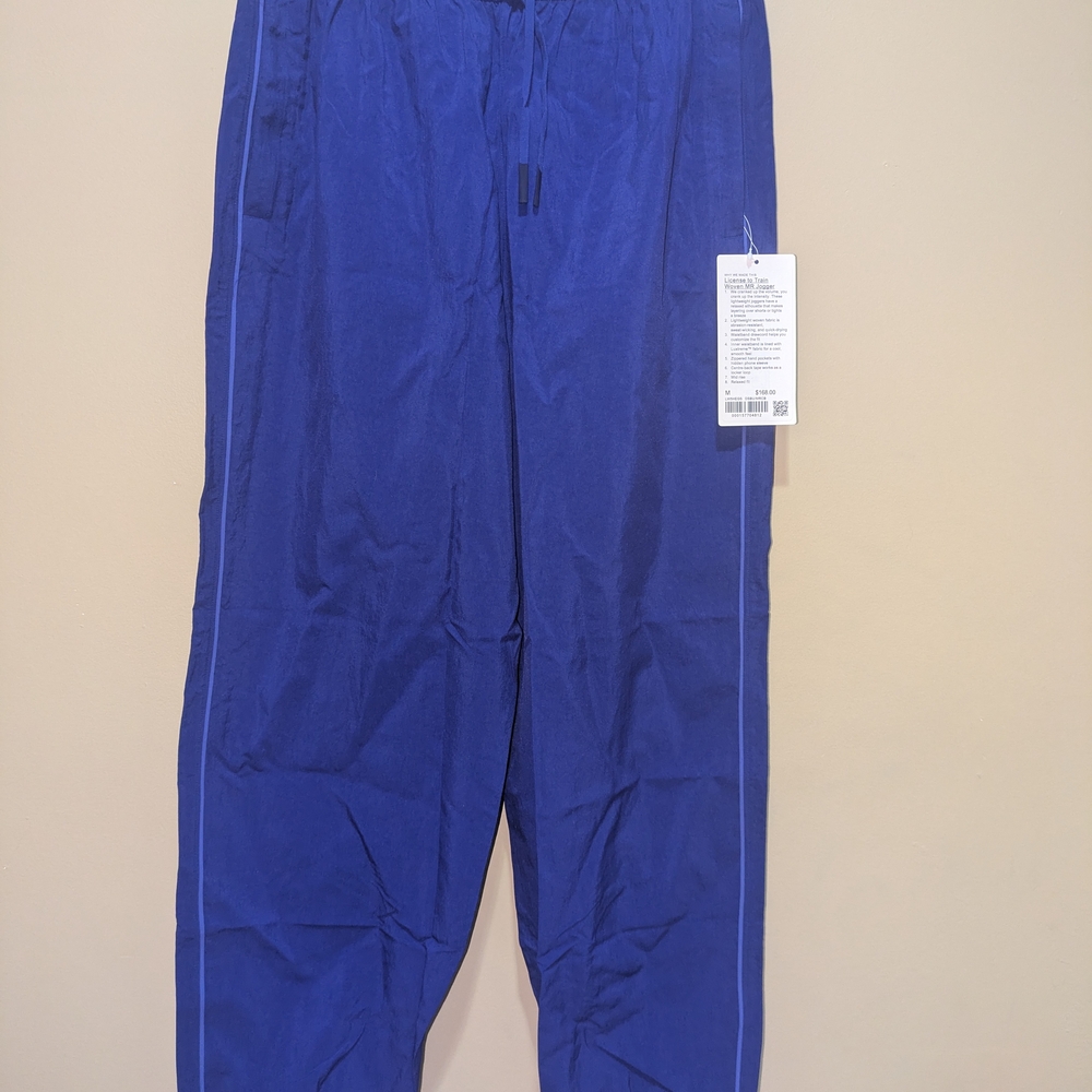 BNWT Lululemon License To Train Vibrant Blue Joggers